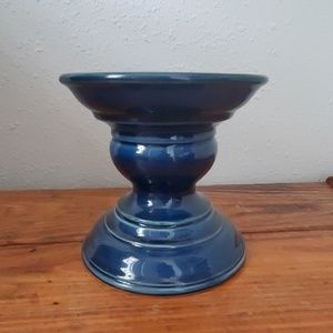 Blue ceramic stand